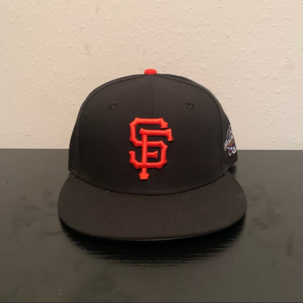 San Francisco Giants New Era 59Fifty 2002 World Series Black Wool Fitted Hat